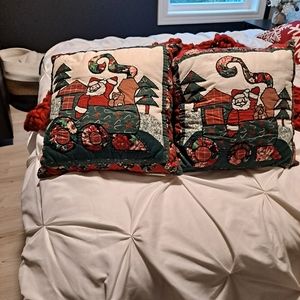 2 Christmas pillows